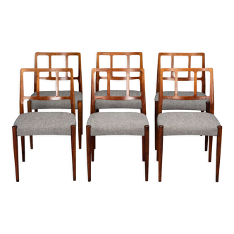 Danish Dining Chairs in Rosewood by Johannes Andersen for Uldum Mobelfabrik, 1960s, Set of 6