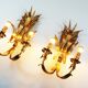 Large pair of Gilded Florentine Sconces by Hans Kögl
