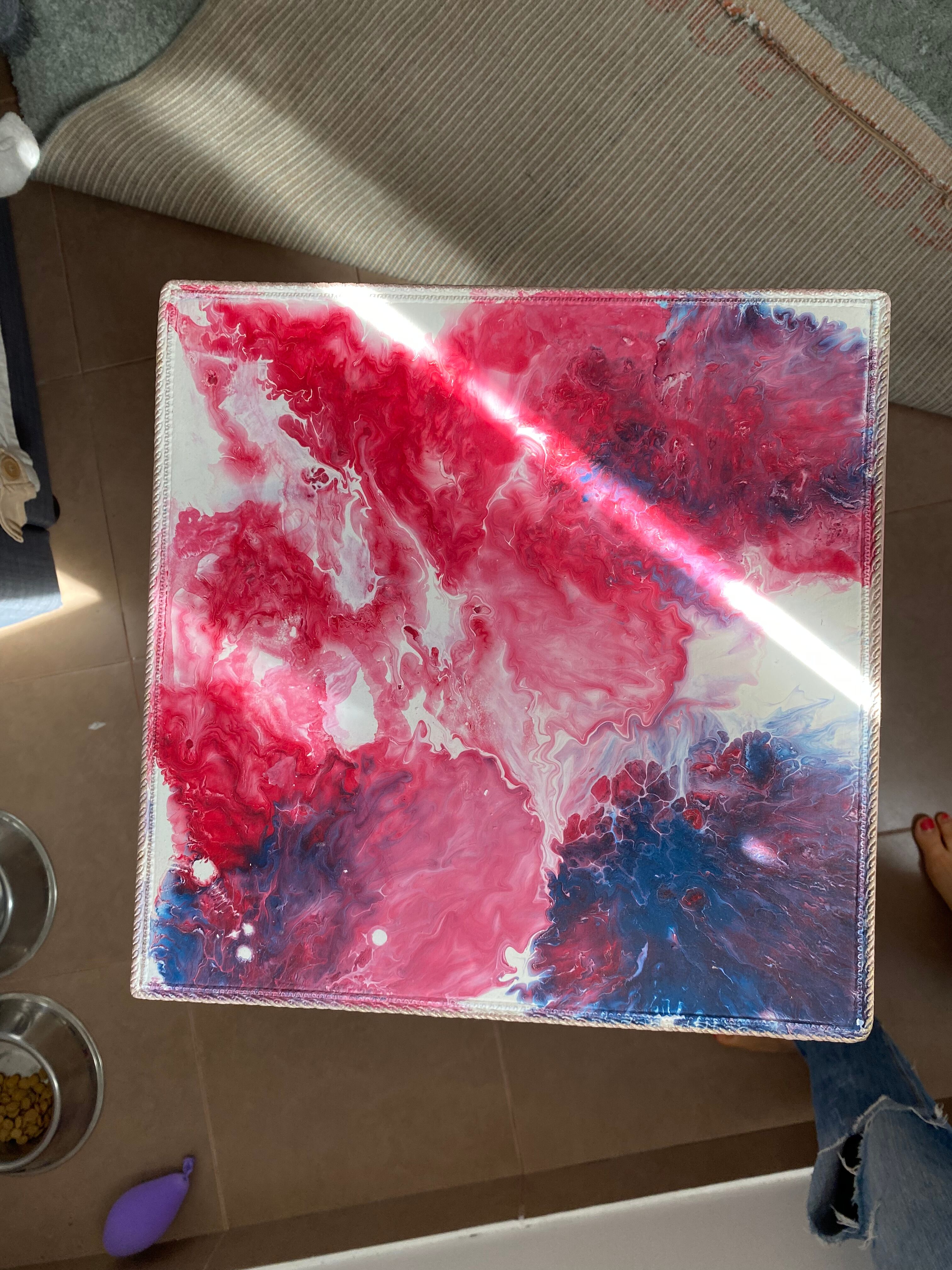 Baroque style bedside table