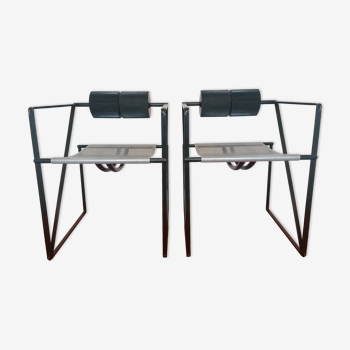 Set of 2 Secunda chairs by Mario Botta