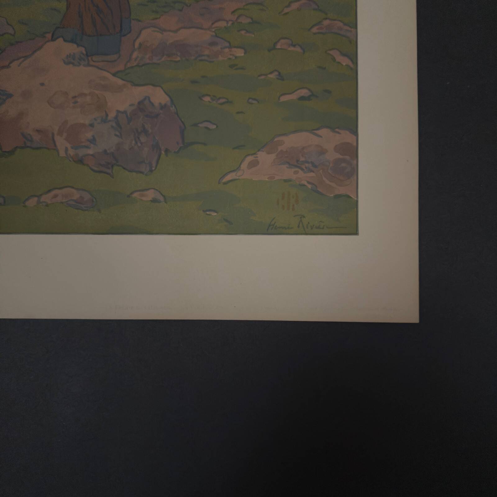 Lithograph by Henri The Fairy of the Hours - The Full Moon
