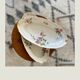 Lot of 2 limoges porcelain flowered ravines