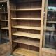 oak display cabinet with 4 doors