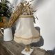 Marble table lamp and antique golden column