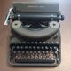 Typewriter Remington Noiseless 7 Army Green Made in France