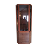 Storage unit with glass cabinet in the upper part by Van Pelt