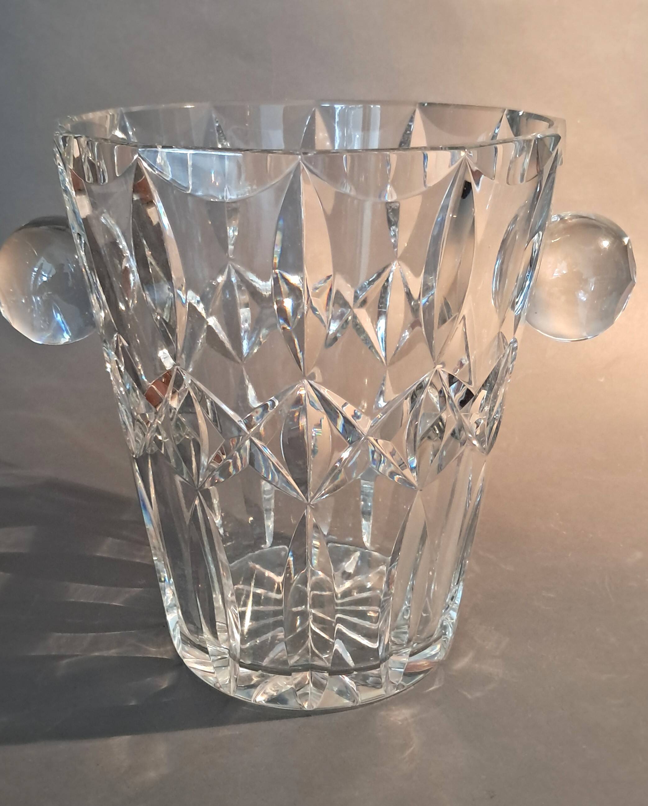 Cut crystal champagne bucket 1920.