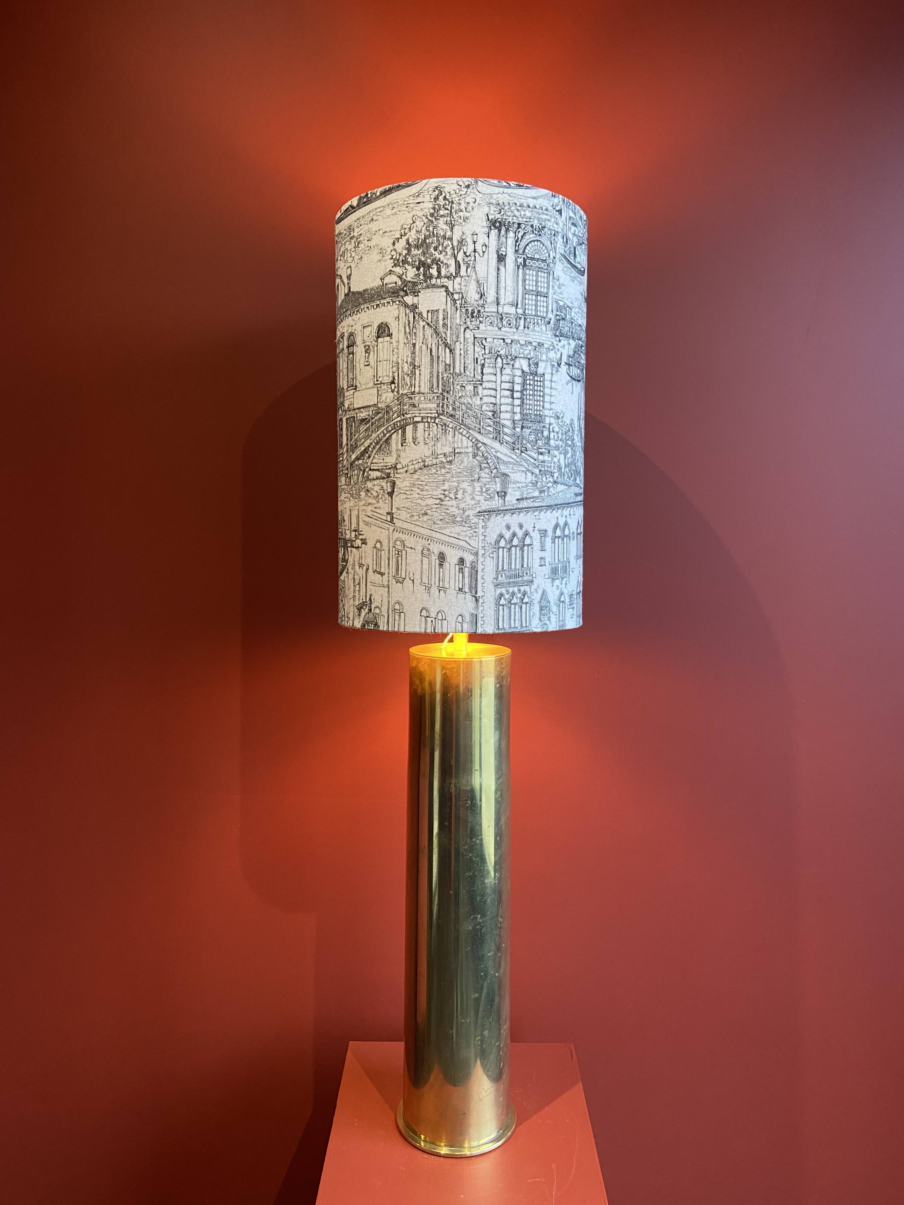 Table lamp "German Magdeburg Shell Socket" World War I, from