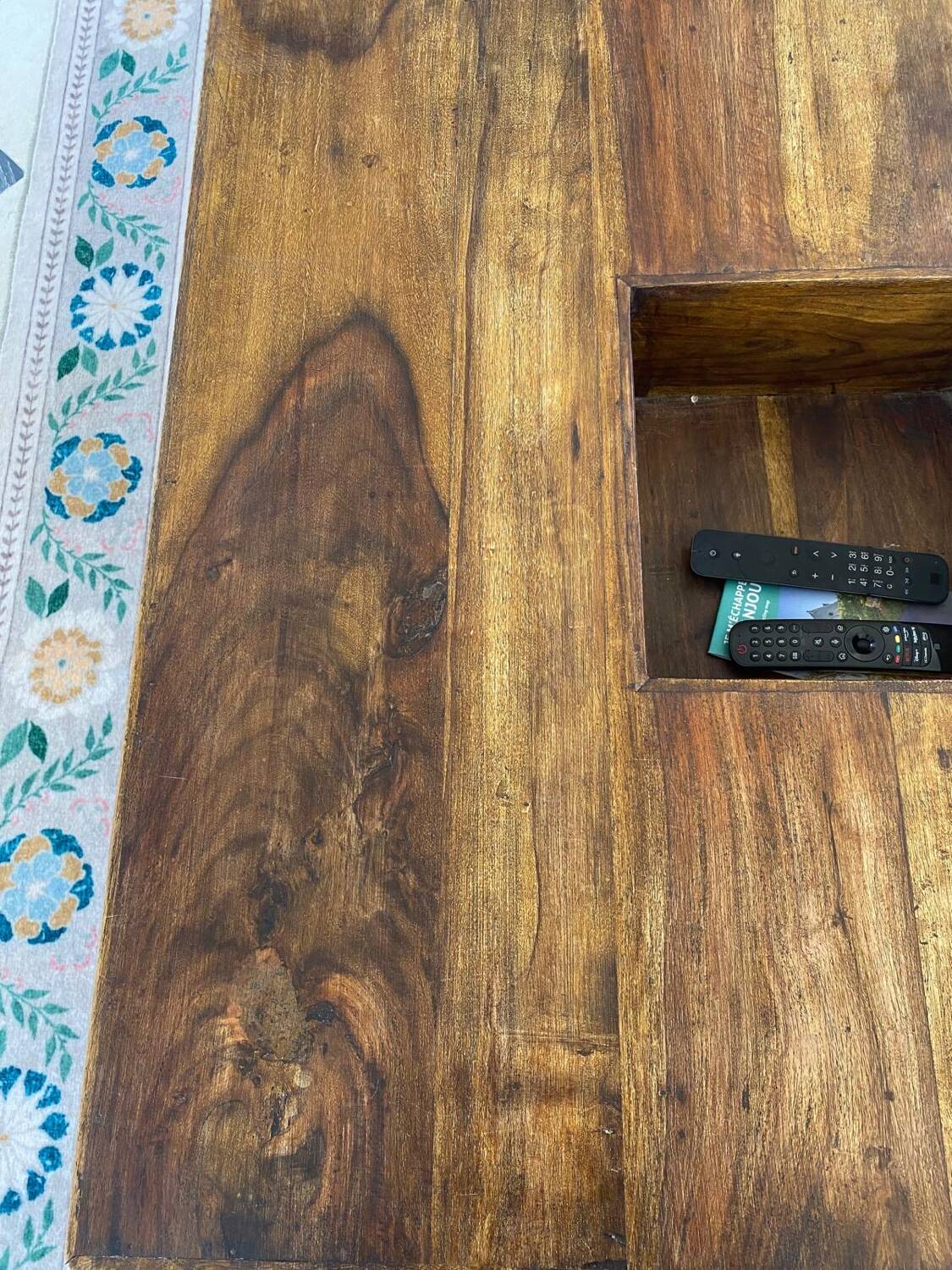 Exotic wood coffee table