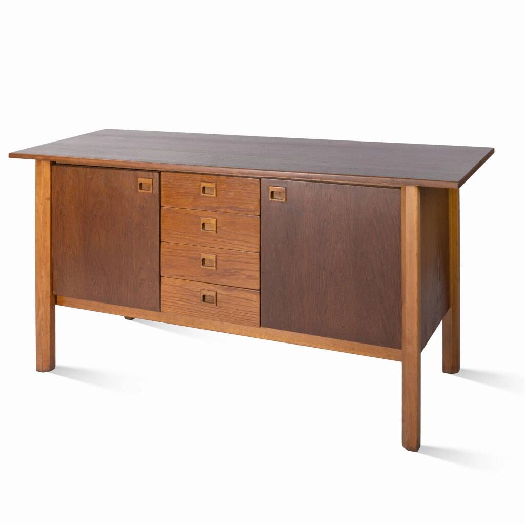 Scandinavian style wooden chest of drawers from the 1960s
