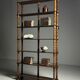 Bobbin bookcase French antique