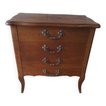 Commode rustique en bois brut