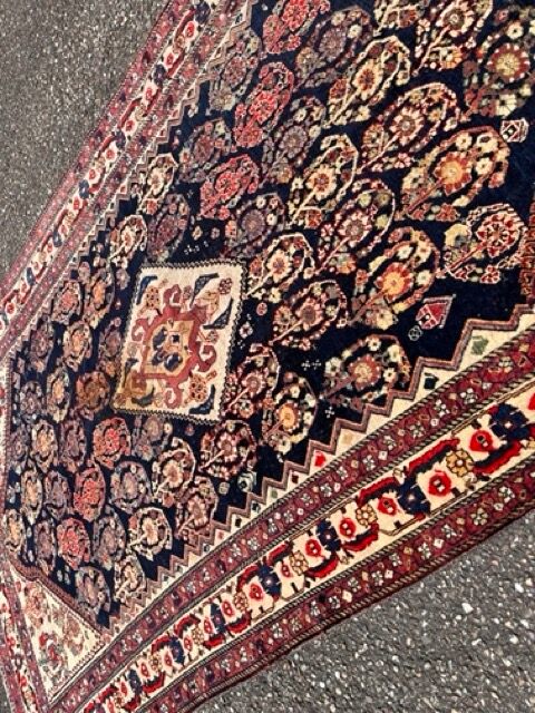 Antique kashkuli qashqai / Southwestern Persian carpet circa 1900