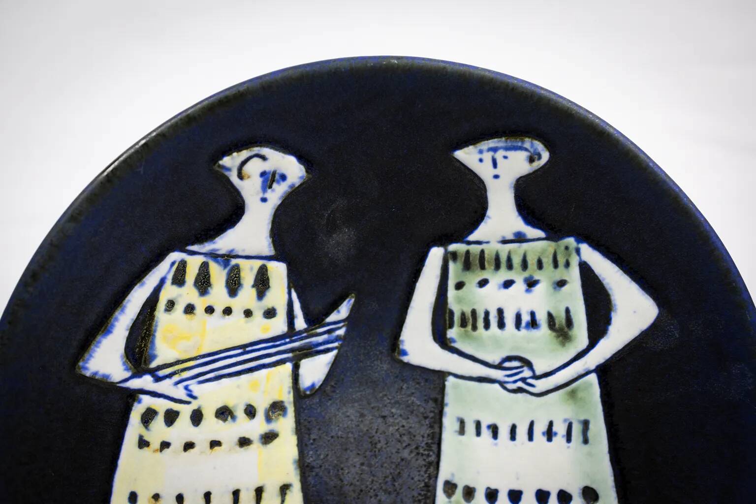 Lisa Larson – Glazed plate "Variety" for Gustavsberg, Sweden, 1956