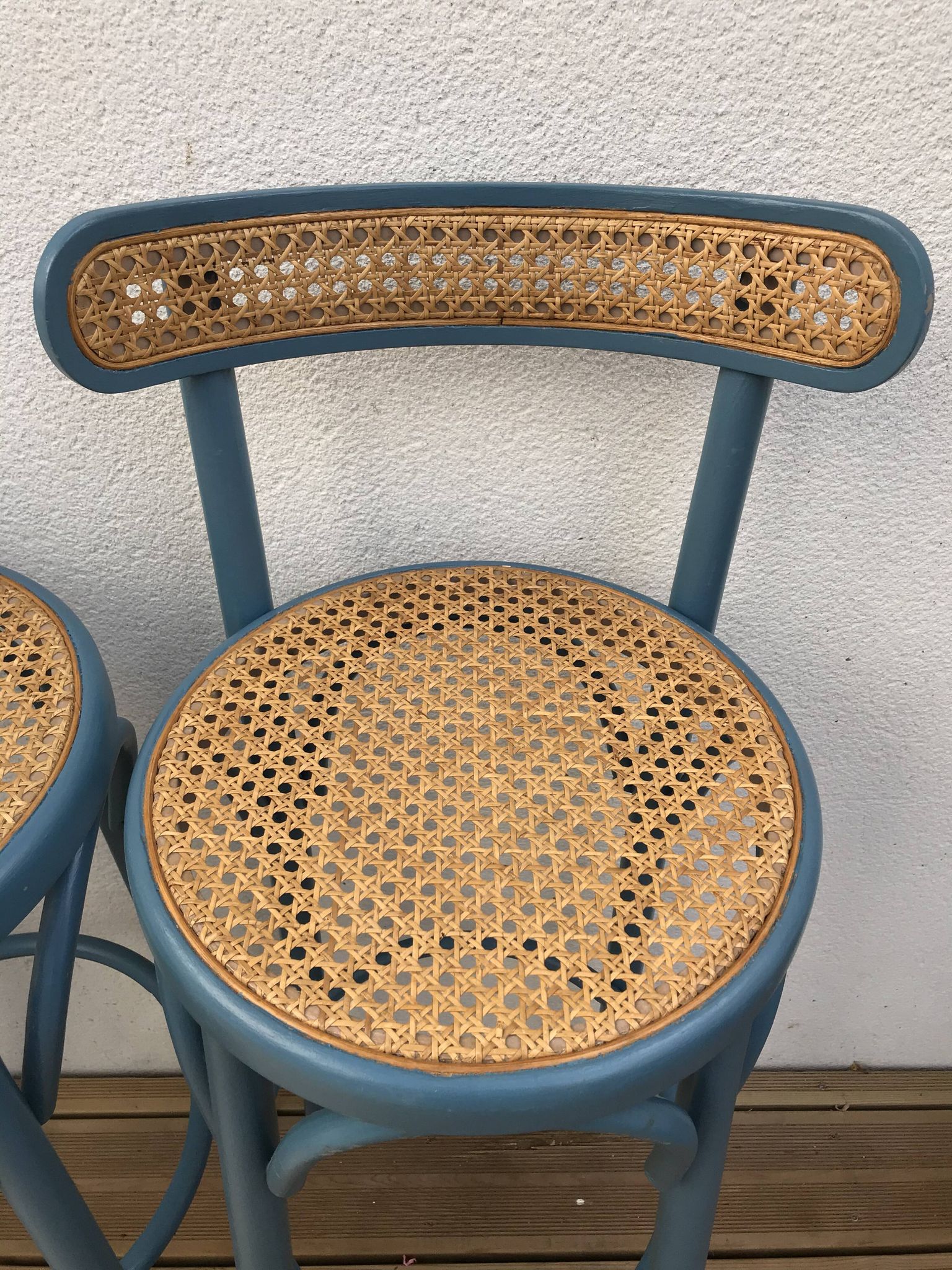 Pair of canne stools