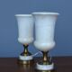 Lampes de table torchères en albâtre, années 1950, lot de 2