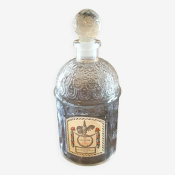 Old Guerlain perfume bottle engraved glass bees