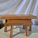 Set 2 small nesting tables plant stand wood
