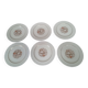 Lot of 6 vintage limoges porcelain dessert plates 1950