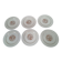Lot of 6 vintage limoges porcelain dessert plates 1950