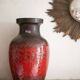 Large ceramic vase West Germany 241-47, Scheurich vase, floor vase