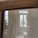 Antique screen in solid oak and glass