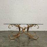 Golden coffee table "wheat cob", 1970