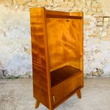 Vintage secretary on feet compass Scandinavian style, circa 50's