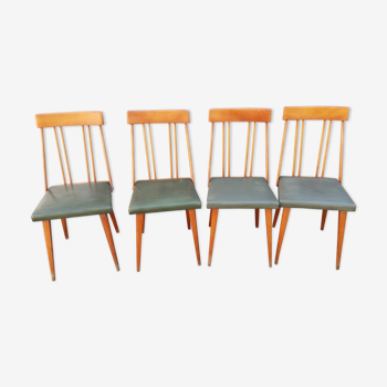 Lot de 4 chaises vintages