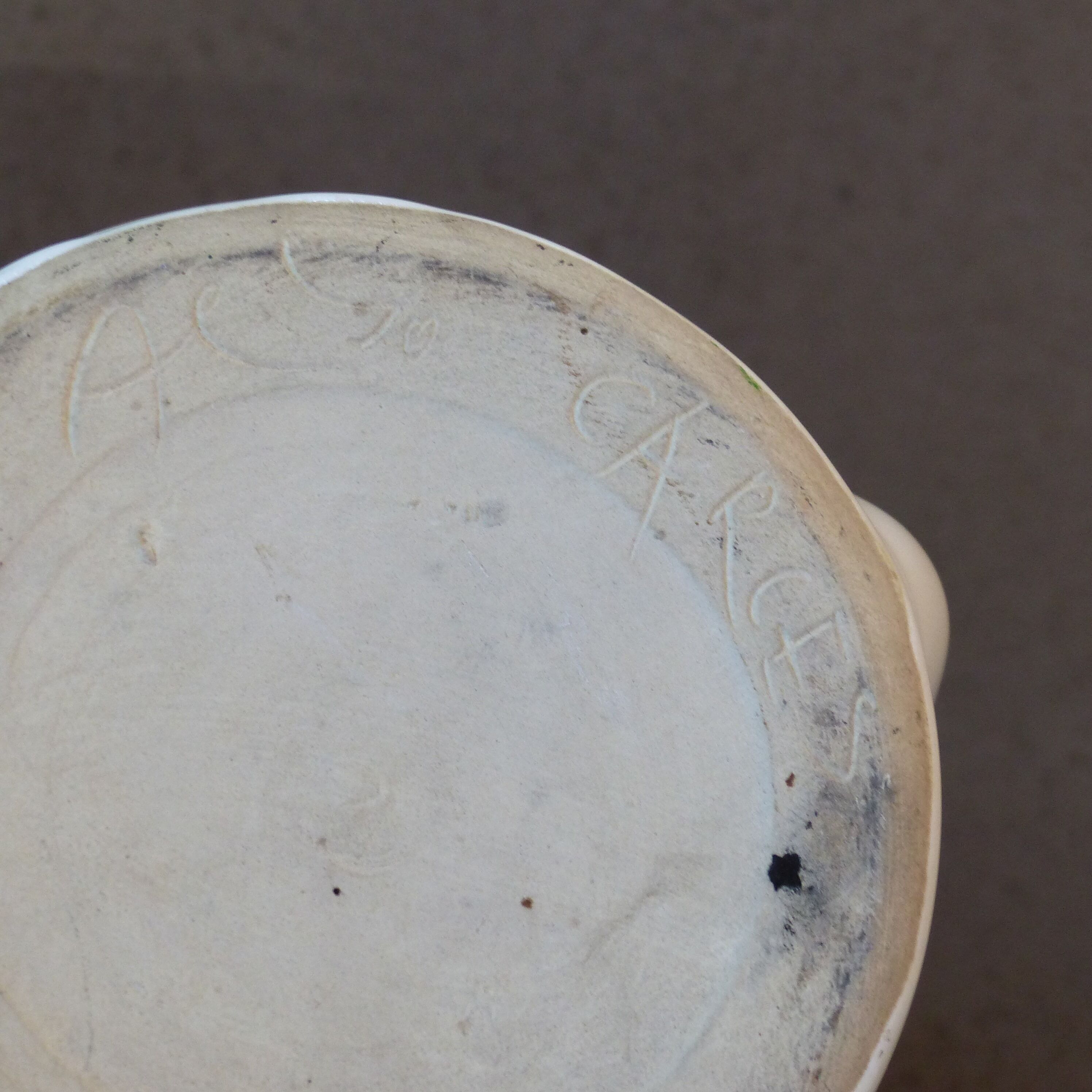White ceramic vase