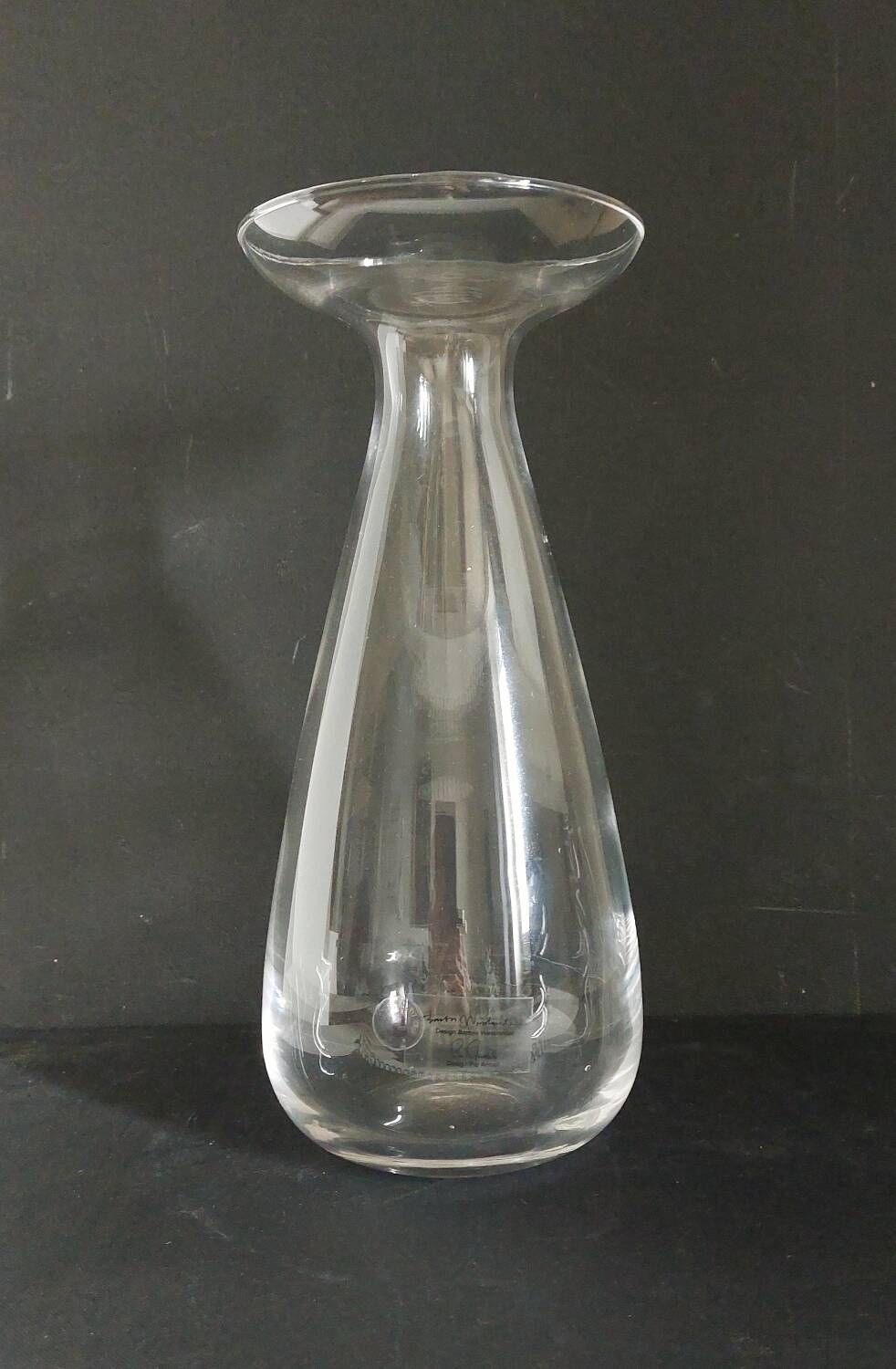 Blown glass designer vase