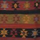 Vintage Organic Turkish Yellow and Red Kilim Rug Runner 3' x 9'5''