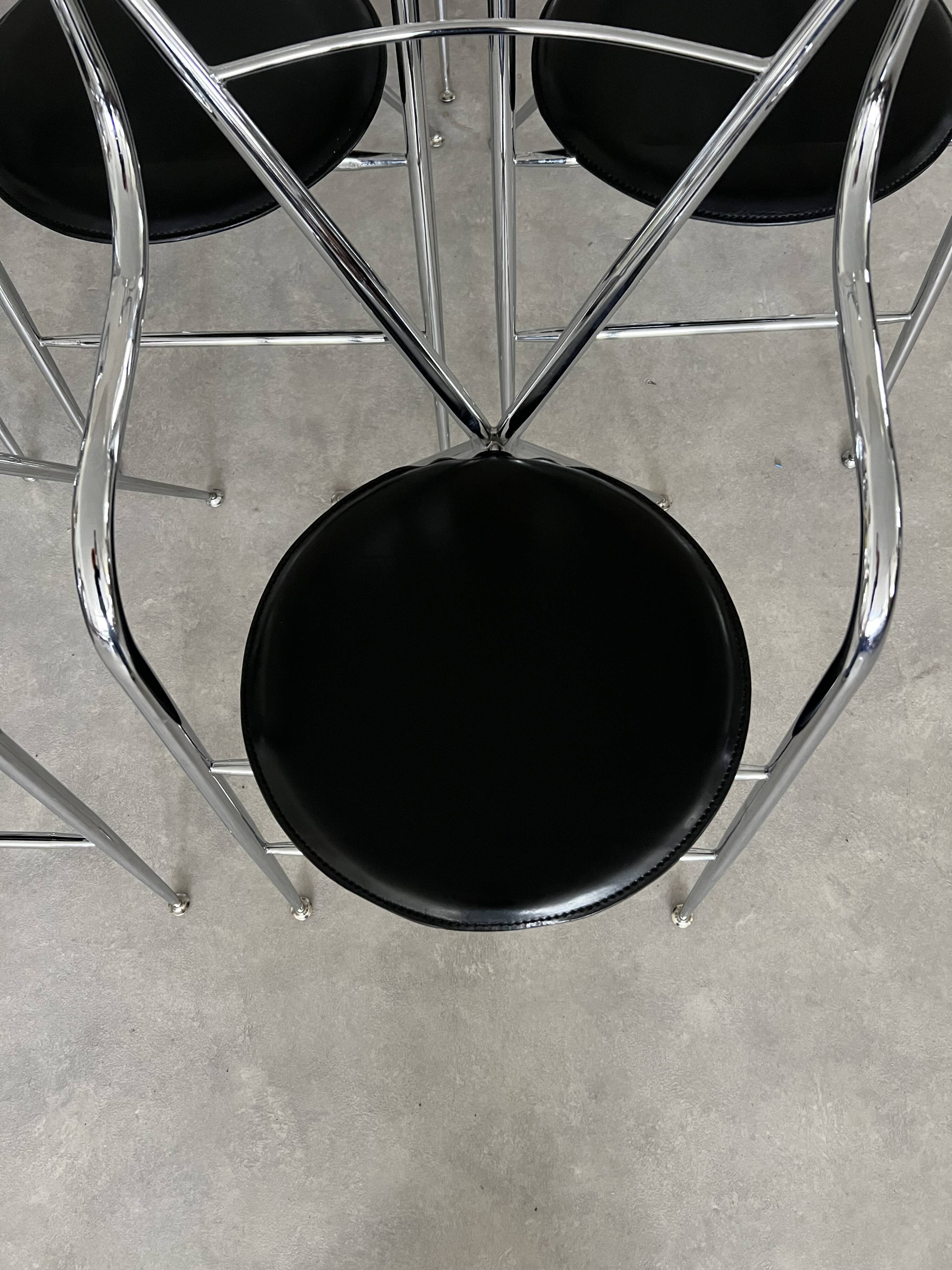 Set of 8 “Cinderella” chairs by Hiroyuki Yamakado