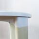 Vintage Space Age tripod stool in white plastic – Tatay, 1970s