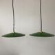 Pair of old vintage enamelled suspensions