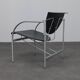 Pair of Kokatu leather lounge chairs by M.A. Cigan for Akaba, Spain, 1980s