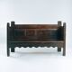 Antique walnut wooden Spanish siesta bench, Spain mid 1700s