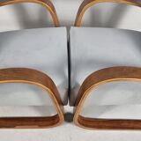 Armchairs in Walnut by Miroslav Navratil for Up Zavody, 1940s