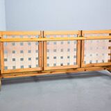 Rainbow Color Yngve Ekstrom Pinewood 3-Seat Dymling Sofa for Swedese 1970s