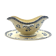 Saucière blanche et bleu en faience terre de fer Boch Frère model Astre
