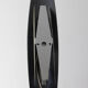 Applied in minimalist black stained wood
