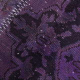 Purple tones vintage patchwork rug 304x215cm