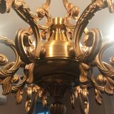 8-branch bronze chandelier