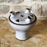 Pique flowers in glazed ceramic Jeanne and Norbert Pierlot