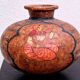 Terracotta vase, decoration of Persian figures.