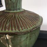 Vintage  enamelled ceramic vase 1970