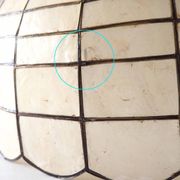 Giant mother-of-pearl mica pendant light