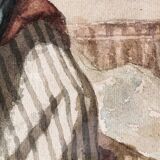 19th century watercolor, after Eugène Delacroix