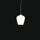 Lampe suspendue en verre opalin, vintage
