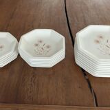 Tiffany table service – 21 pieces – Vintage plates with a floral design